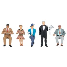 Pola 331531 Ülő emberek az étteremben, 5 db (G)