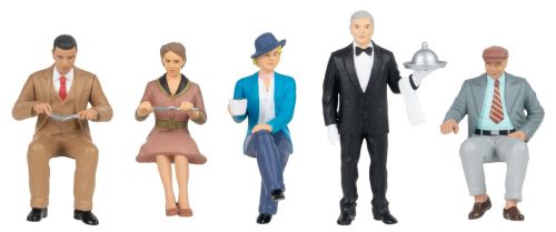 Pola 331531 Ülő emberek az étteremben, 5 db (G)