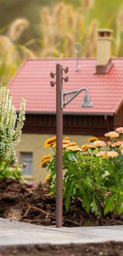 Pola 333233 Klasszikus utcai lámpa / térvilágítás, fa oszlopon, 2 db (G)