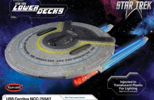 Polar Lights POL1002 Star Trek Lower Decks USS Cerritos (1/1400) űrhajó makett