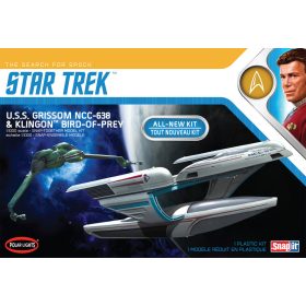   Polar Lights POL957M Star Trek U.S.S. Grissom / Klingon BoP (2-pack) (1/1000) űrhajó makett