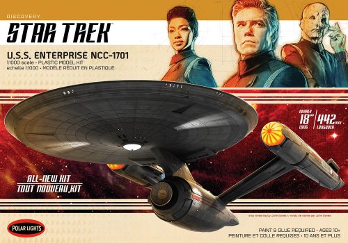 Polar Lights POL973 Star Trek Discovery U.S.S. Enterprise (1/1000) űrhajó makett