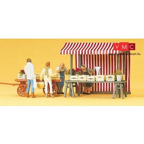 Preiser 10053 Zöldség és gyümölcsárus (H0)