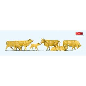 Preiser 10147 Tehenek, világosbarna (H0)