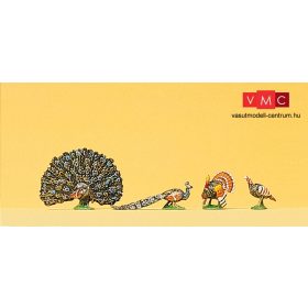 Preiser 10166 Pulykák és pávák (H0)