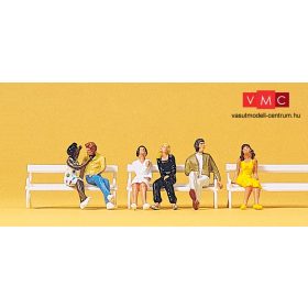 Preiser 10180 Ülő párok a padon (H0)