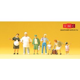 Preiser 10275 Krause pék és vásárlói (H0)