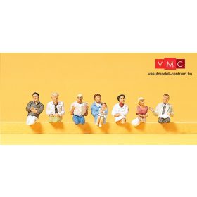 Preiser 10298 Ülő utasok személykocsikba, buszokba (H0)