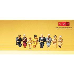 Preiser 10299 Ülő utasok étkezőkocsiba (H0)