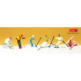 Preiser 10313 Síelők a lejtőn (H0)