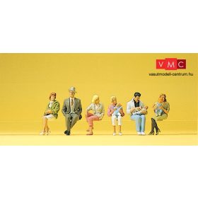 Preiser 10332 Ülő emberek kisgyerekekkel (H0)