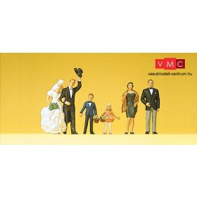 Preiser 10339 Esküvői pár vendégekkel (H0)