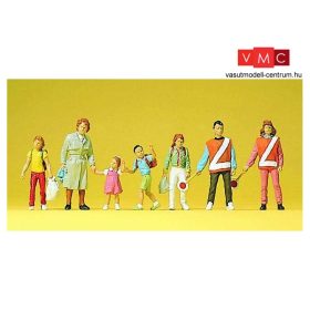 Preiser 10344 Iskolás zebraőrök gyerekekkel (H0)