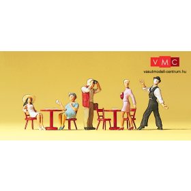 Preiser 10348 Pantomimművész a kávézónál (H0)