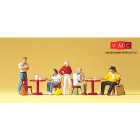 Preiser 10349 Diákok és művész a kávézóban (H0)