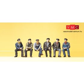   Preiser 10351 Ipari és kikötői munkások, ülő figurák (H0)