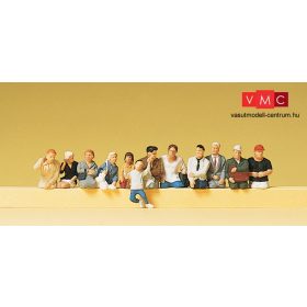 Preiser 10386 Ülő utasok személykocsikba, buszokba (H0)