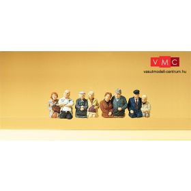   Preiser 10387 Ülő utasok párban személykocsikba és buszokba (H0)