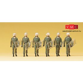   Preiser 10392 Német rohamrendőrök teljes felszereléssel (pajzs, sisak) (H0)
