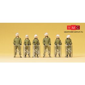   Preiser 10395 Német rohamrendőrök teljes felszereléssel (pajzs, sisak) (H0)