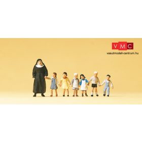 Preiser 10401 Apáca gyerekekkel (H0)
