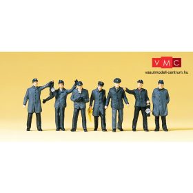   Preiser 10409 Német vasutasok vontatási telepre és tolatószemélyzet, DB (H0)