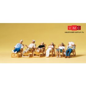 Preiser 10430 Erkélyen, teraszon pihenők (H0)