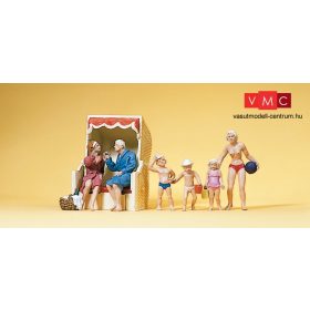 Preiser 10438 Párok a strandon pihenőkasokban (H0)