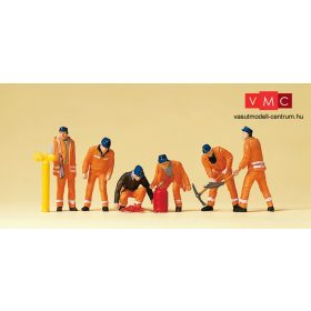   Preiser 10444 Vasúti pályamunkások védőöltözetben (H0)