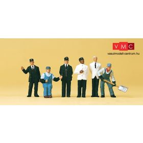   Preiser 10452 Amerikai vasutasok és személyvonat személyzet (H0)