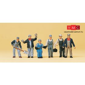   Preiser 10453 Amerikai vasutasok és tehervonat személyzet (H0)