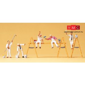 Preiser 10478 Szobafestők, mázolók létrával (H0)