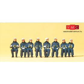 Preiser 10483 Ülő tűzoltók védőruhában (H0)