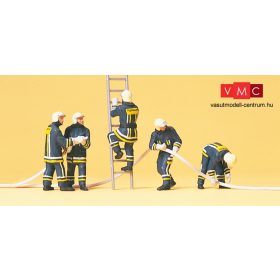 Preiser 10485 Tűzoltók védőruhában bevetésen (H0)