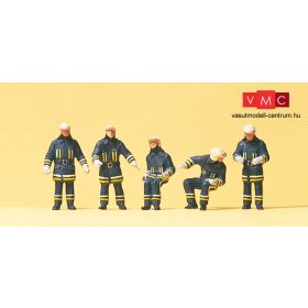 Preiser 10487 Tűzoltók védőruhában bevetésen (H0)