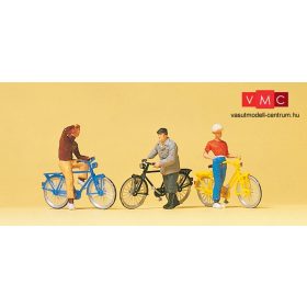 Preiser 10515 Álló kerékpárosok (H0)