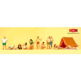 Preiser 10538 A kempingben sátorral (H0)