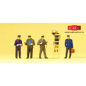 Preiser 10558 Német vasutasok DB, korai III. korszak (H0)