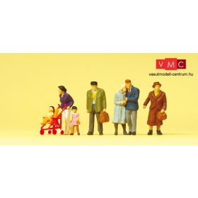 Preiser 10564 Járókelők babakocsival (H0)