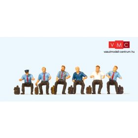   Preiser 10598 Német mozdonyvezetők DB, ülő figurák (villanymozdonyokhoz) (H0)