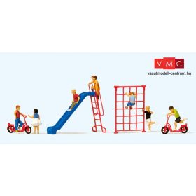 Preiser 10616 Játszótéri gyerekek, játékokkal (H0)