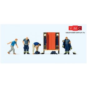 Preiser 10642 Tűzoltók modern öltözőben (H0)