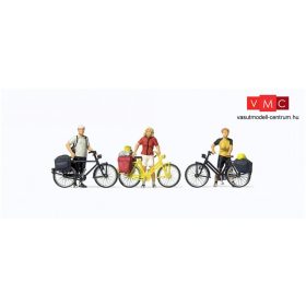   Preiser 10643 Álló kerékpárosok sportos öltözékben (H0)