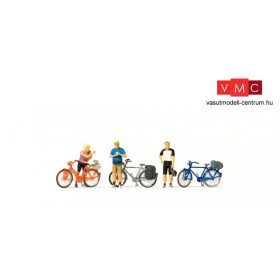   Preiser 10644 Álló kerékpárosok sportos öltözékben (H0)