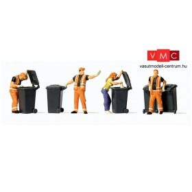 Preiser 10651 A szemeteskukák ürítésénél (H0)