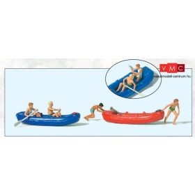 Preiser 10705 Fiatalok gumicsónakokkal (H0)