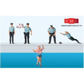 Preiser 10744 Mentőcsapat bevetésen a folyóparton (H0)