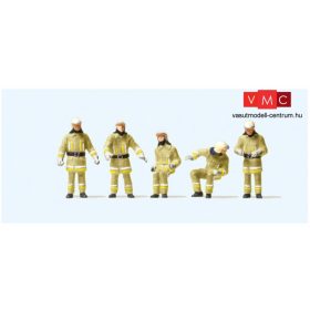   Preiser 10773 Tűzoltók a tűzoltóautónál, modern védőöltözetben (H0)