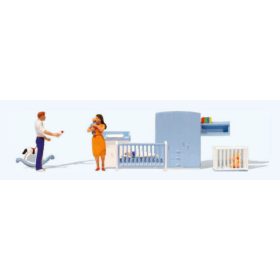 Preiser 10779 A gyerekszobában (H0)