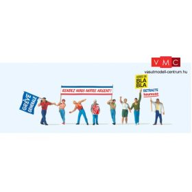 Preiser 10787 Felvonuló tüntetők (H0)